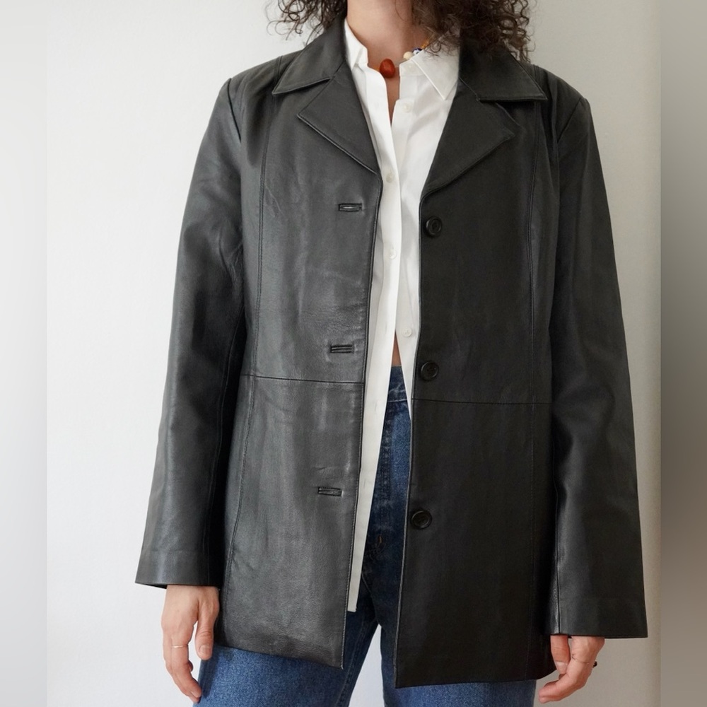 Leather Blazer